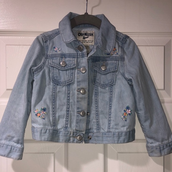 OSHKOSH B’GOSH Toddler Girl 3T Jean Material Bundle Jacket Dress Overall Dress - Picture 9 of 14